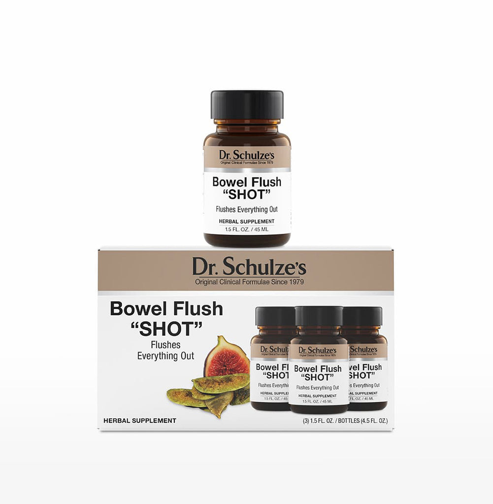 Dr. Schulze's Bowel Flush Shot - inyección de hierbas para deshacerse de la pesadilla de la noche anterior por la mañana